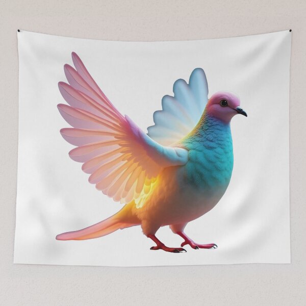 Item preview, Radiant Rainbow Dove designed and sold by GloriousArtSKD.