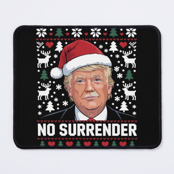 Item preview, Trump Mug Shot NO SURRENDER Pro Trump Ugly Christmas designed and sold by Charidana.