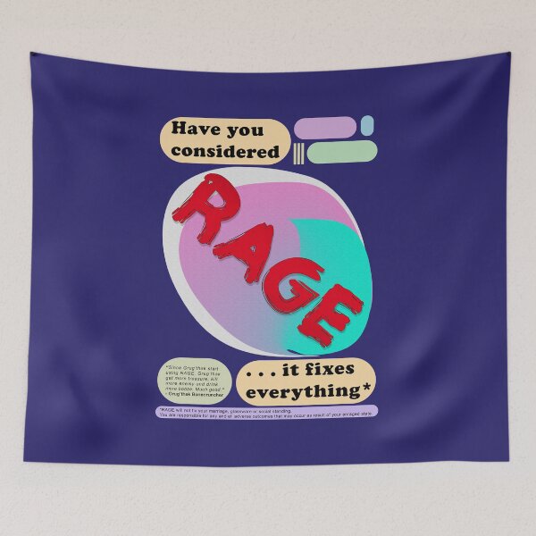 Item preview, RAGE poster designed and sold by Gum-Leaf.