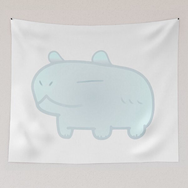 Item preview, Ghost Ghostly White Gray Grey Halloween Capybara designed and sold by MiscibilityArt.