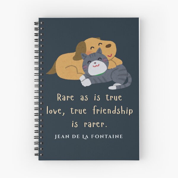Item preview, Jean de La Fontaine: Rare as is true love, true friendship is rarer. designed and sold by artbleed.