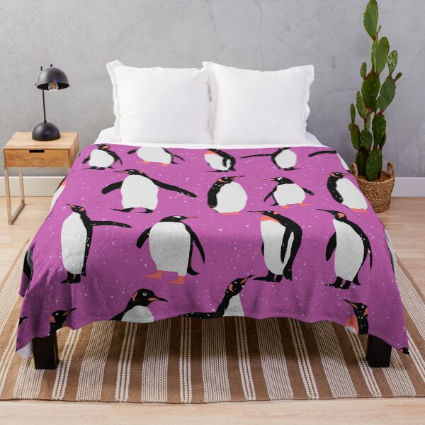 Item preview, Holiday Winter Penguins in Pink Christmas Pattern designed and sold by DEC02.