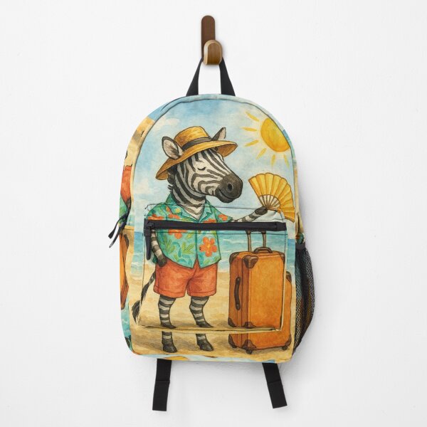 Item preview, Beach vacation, funny zebra designed and sold by Mauswohn.