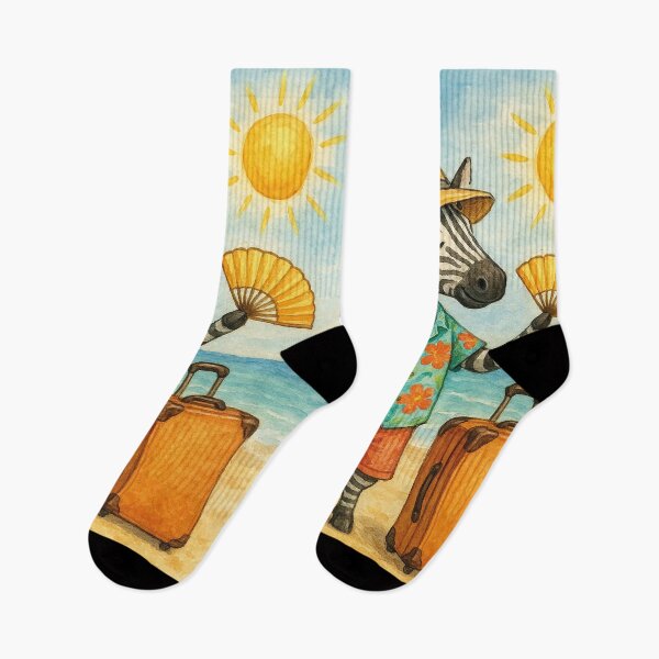 Item preview, Beach vacation, funny zebra designed and sold by Mauswohn.