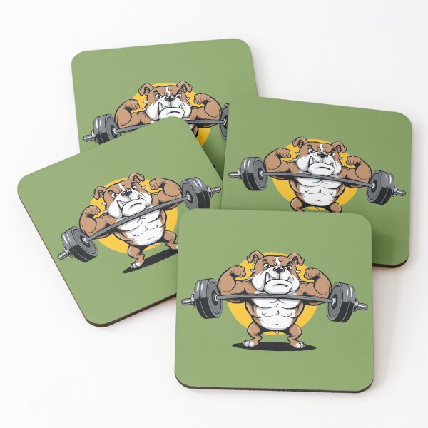 Item preview, Beast Mode Bulldog – Workout Dog Cartoon designed and sold by Designverse-hub.