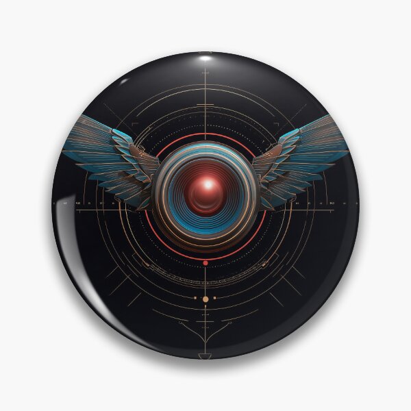 Item preview, Futuristic Winged Emblem – Techno Vision designed and sold by Das Leben - Eine Hassliebe.