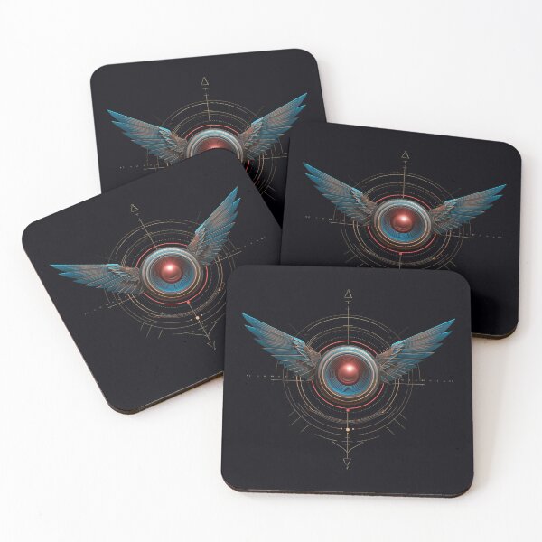 Item preview, Futuristic Winged Emblem – Techno Vision designed and sold by Das Leben - Eine Hassliebe.