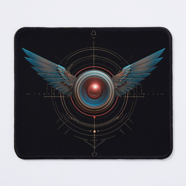 Item preview, Futuristic Winged Emblem – Techno Vision designed and sold by Das Leben - Eine Hassliebe.