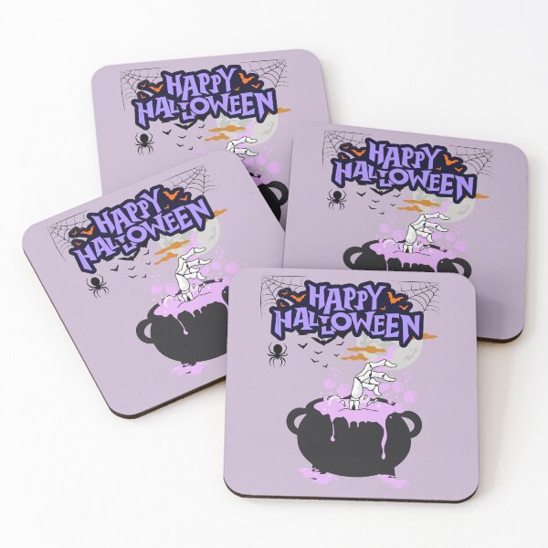 Item preview, Skeleton Hand Rises from Bubbling Cauldron designed and sold by MoodsDesigns.
