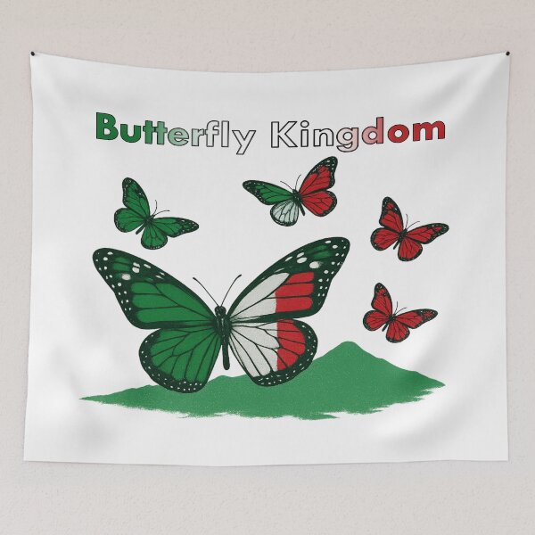 Item preview, Mexican Flag Monarch Butterflies – Mexican Pride & Patriotism Design designed and sold by Globalcitytees.