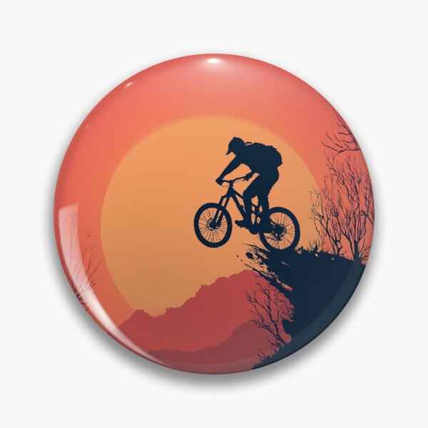 Aperçu de l'œuvre Aventure VTT – Descente au coucher du soleil créée et vendue par Das Leben - Eine Hassliebe.