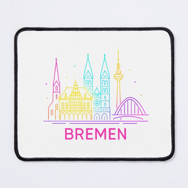 Item preview, Bremen Skyline Neon Design | Germany City Motif designed and sold by Fies-und-Fein.