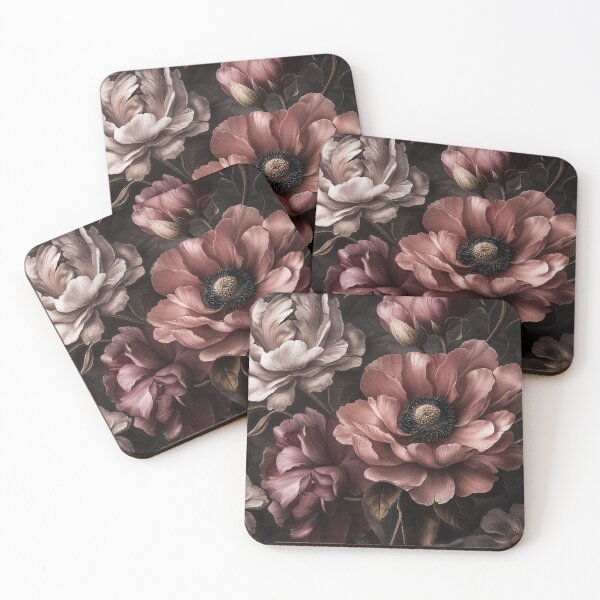 Item preview, Moody Midnight Victorian Flowers designed and sold by artsandsoul.
