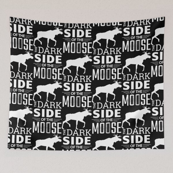 Item preview, Moose Silhouette and Bold Text in Minimalist Contrast designed and sold by SplashTastic.