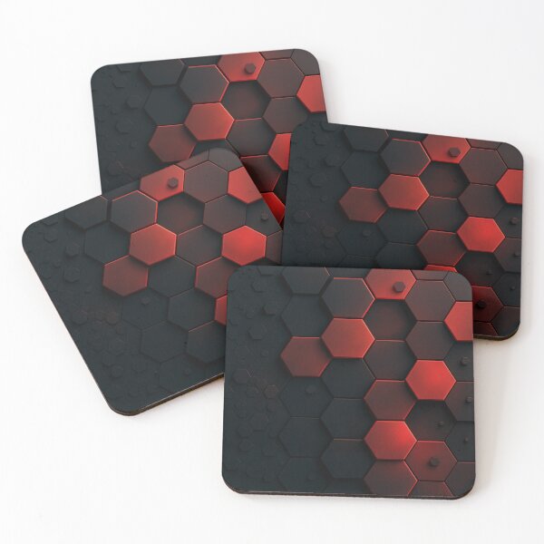 Item preview, Crimson Hexa designed and sold by Kaleidoscope Print.