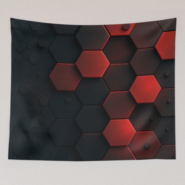Item preview, Crimson Hexa designed and sold by Kaleidoscope Print.