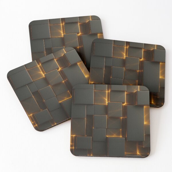 Item preview, Golden Grid designed and sold by Kaleidoscope Print.