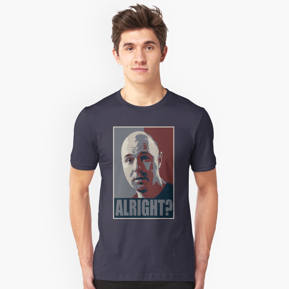 Karl Pilkington Alright T Shirt By Kurticide Redbubble