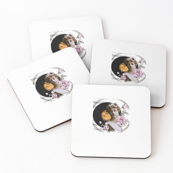 Item preview, Aesthetics Darkness Romantic Moon Love Rose Statue Vintage Retro Artistic Artsy Classy Music Vinyl Records Flowers Floral designed and sold by BillyHopkins.