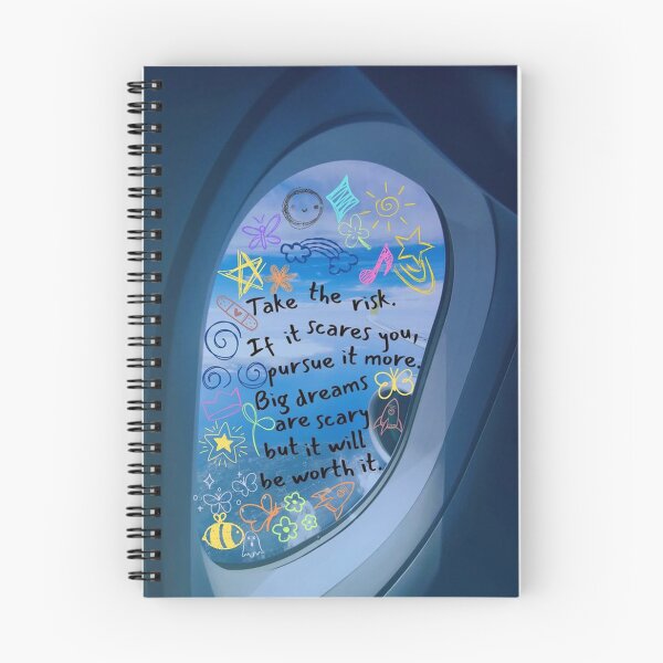 Item preview, Take the risk if it scars you, pursue it more, big dreams are scary but it will be worth it - QUOTE with doodle art  designed and sold by trengeee.