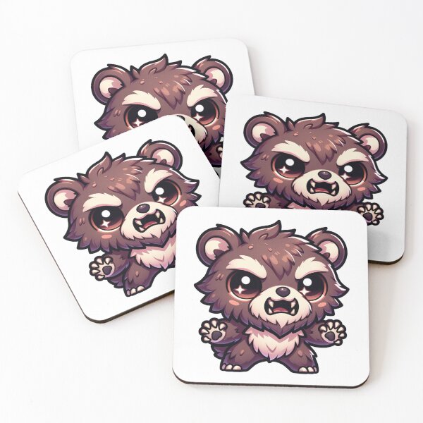 Item preview, Kawaii Fierce Roaring Bear Art - Cute Monster Werewolf Funny Halloween Design designed and sold by NSB-Design.
