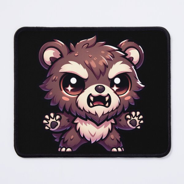 Item preview, Kawaii Fierce Roaring Bear Art - Cute Monster Werewolf Funny Halloween Design designed and sold by NSB-Design.