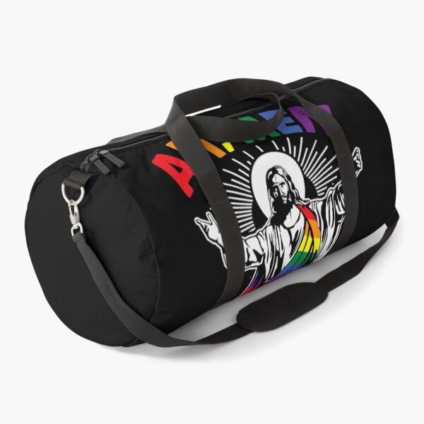 Item preview, Ah Men Funny Lgbt Gay Pride Jesus Rainbow Flag Christian designed and sold by PeterKoeni.