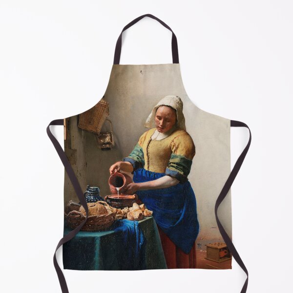 Artikelvorschau, Die Milchmagd ca. 1660 Johannes Vermeer - Niederländischer Meister des Goldenen Zeitalters - Barocke Genremalerei entworfen und verkauft von Under-TheTable.