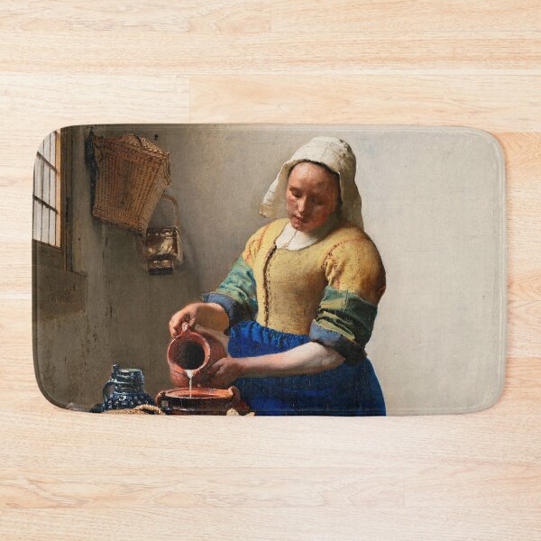 Artikelvorschau, Die Milchmagd ca. 1660 Johannes Vermeer - Niederländischer Meister des Goldenen Zeitalters - Barocke Genremalerei entworfen und verkauft von Under-TheTable.