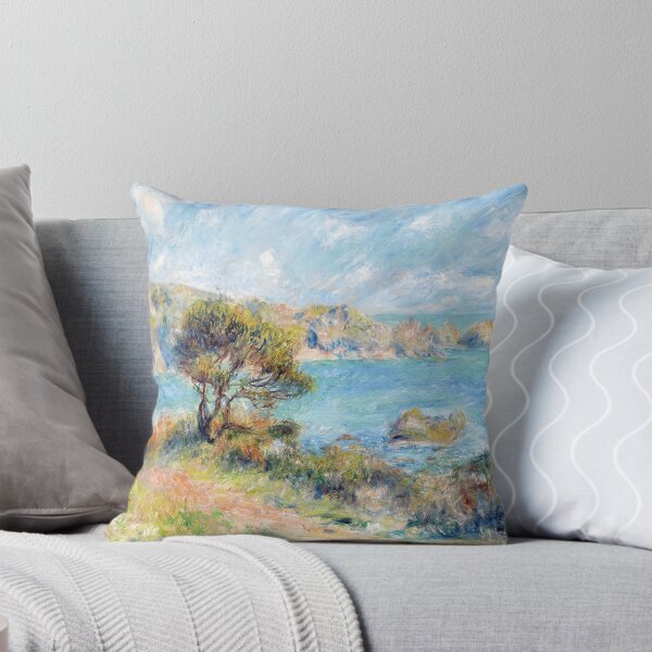 Item preview, View at Guernsey 1883 Pierre-Auguste Renoir - Impressionist Landscape - Channel Islands Vintage Illustration designed and sold by Under-TheTable.