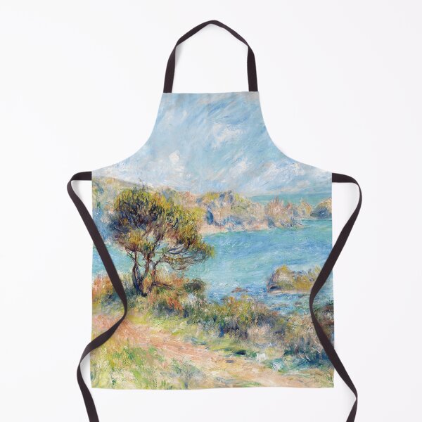 Item preview, View at Guernsey 1883 Pierre-Auguste Renoir - Impressionist Landscape - Channel Islands Vintage Illustration designed and sold by Under-TheTable.