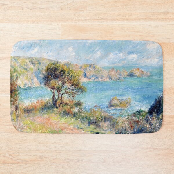 Item preview, View at Guernsey 1883 Pierre-Auguste Renoir - Impressionist Landscape - Channel Islands Vintage Illustration designed and sold by Under-TheTable.