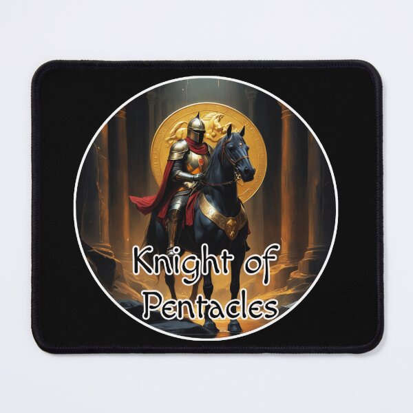 Item preview, Minor Arcana Knight of Pentacles Riding a Black Horse designed and sold by Pixel Waite.