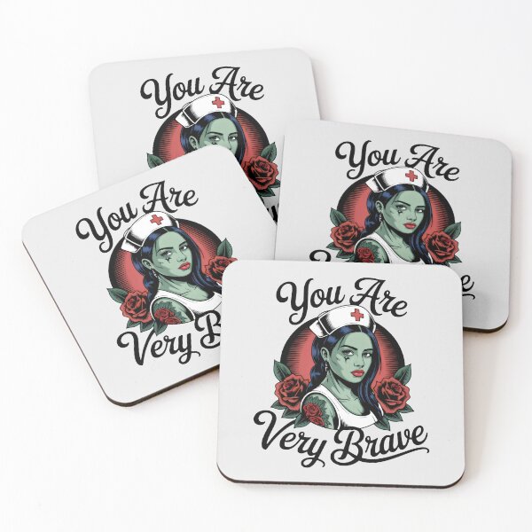 Item preview, Zombie Nurse with Piercing Gaze and Rose Details designed and sold by SplashTastic.