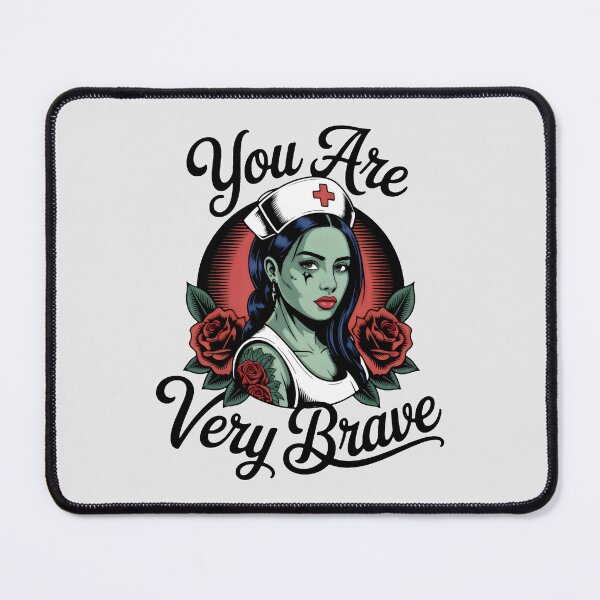 Item preview, Zombie Nurse with Piercing Gaze and Rose Details designed and sold by SplashTastic.