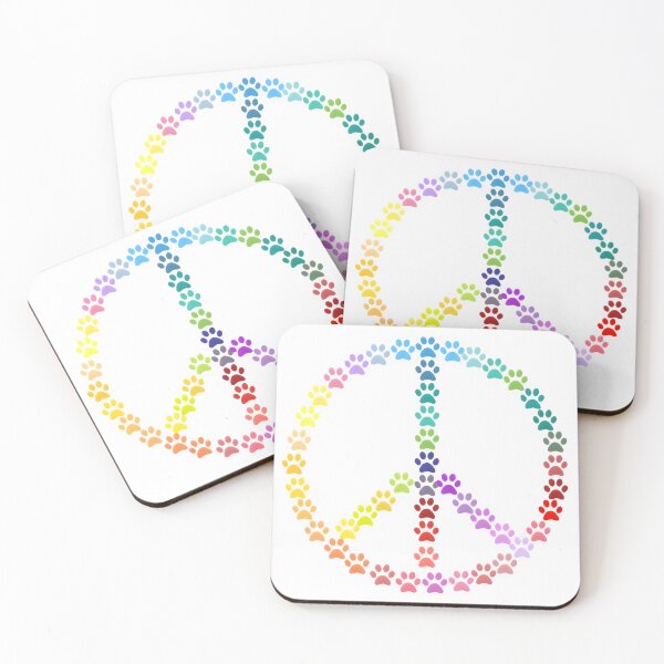 Item preview, Peace & Love Paw Print – Veterinarian Life Symbol Design designed and sold by Bettybee00.