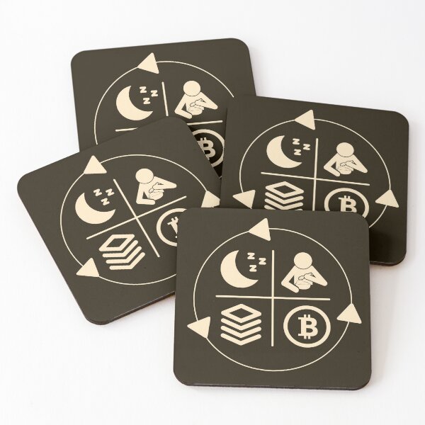 Item preview, Eat Sleep Stack Bitcoin | lifestyle design designed and sold by Stay Orange!.