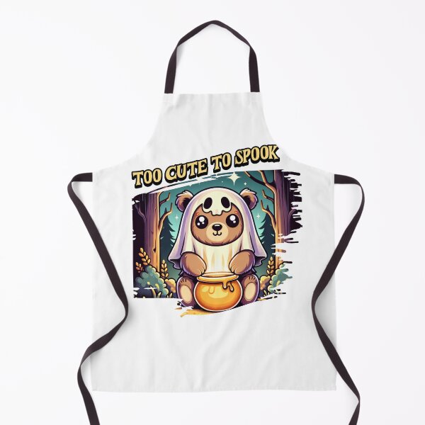 Item preview, "Too Cute to Spook" Kawaii Ghost Bear with Honey Pot - Friendly Halloween Forest Design designed and sold by NSB-Design.