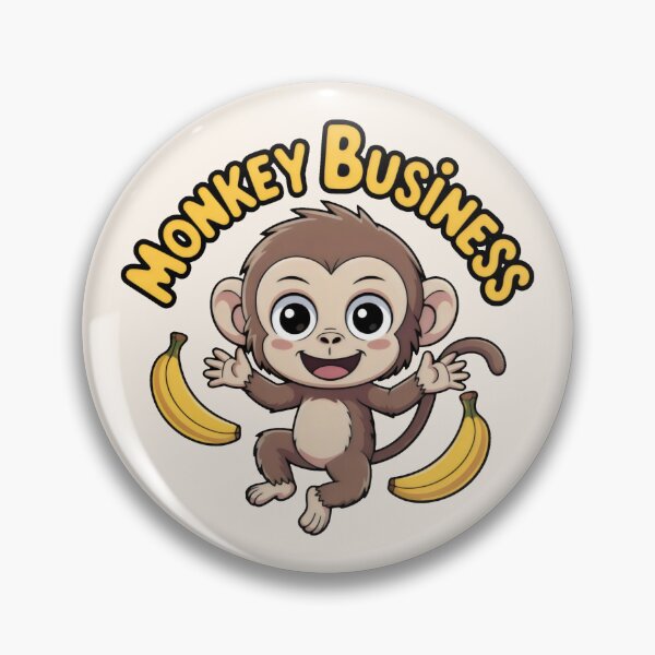 Item preview, A Cute Monkey and Bananas designed and sold by SplashTastic.