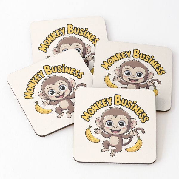 Item preview, A Cute Monkey and Bananas designed and sold by SplashTastic.