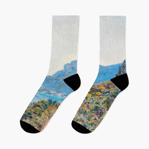 Item preview, The Corniche near Monaco 1884 Claude Monet - French Impressionist Mediterranean Landscape - Plein Air Painting designed and sold by Under-TheTable.