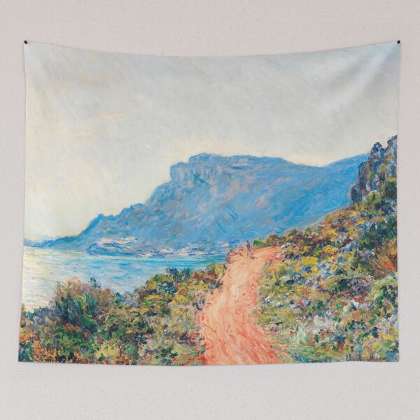 Item preview, The Corniche near Monaco 1884 Claude Monet - French Impressionist Mediterranean Landscape - Plein Air Painting designed and sold by Under-TheTable.