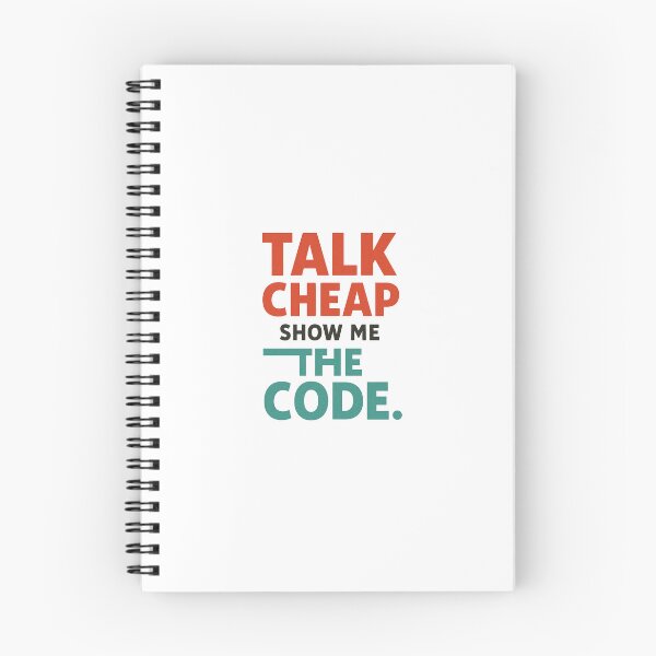 Item preview, Talk cheap, show me the code designed and sold by Programming Jokes.