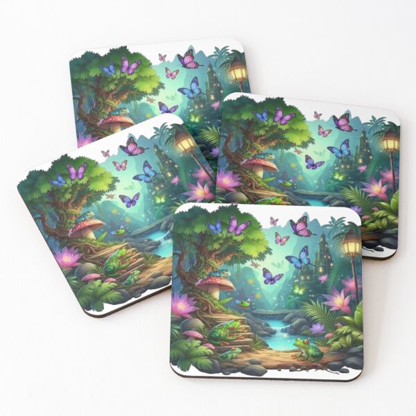 Item preview, Enchanted Frogs in Fantasy Forest Glow designed and sold by Iuqiune.