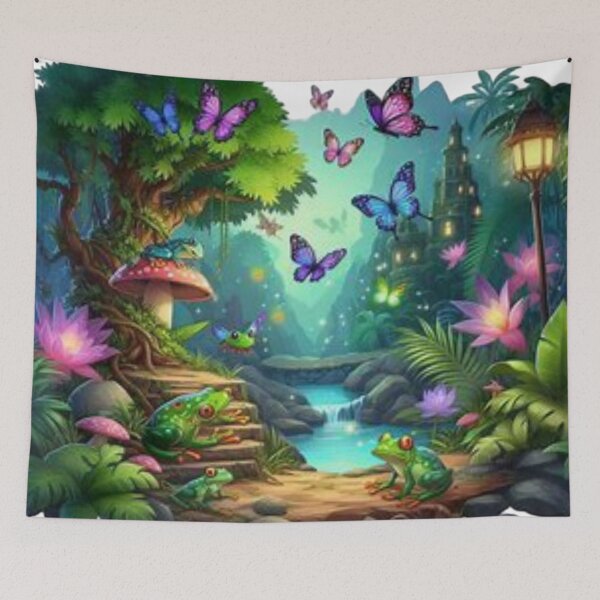 Item preview, Enchanted Frogs in Fantasy Forest Glow designed and sold by Iuqiune.