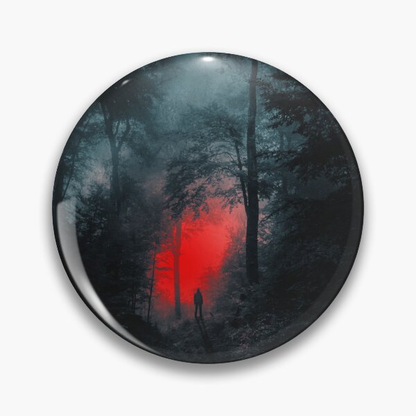 Item preview, Silhouette Of A Man In Dark Forest designed and sold by Dyrk Wyst Redbubble Shop.