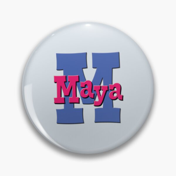 Item preview, M is for Maya, Girl’s and Woman's Name and Initial  designed and sold by CharlottePlaceArt.