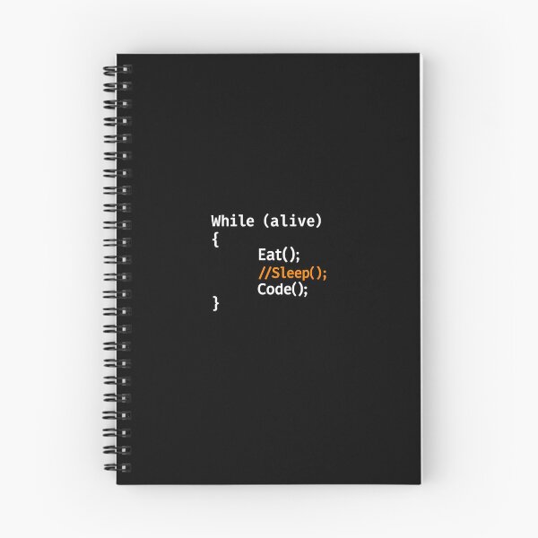 Item preview, While alive, eat, sleep, code designed and sold by Programming Jokes.