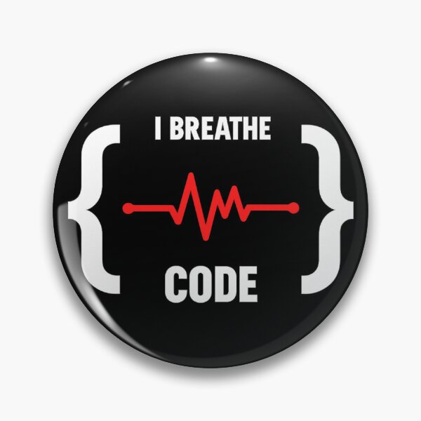 Item preview, I breathe code designed and sold by Programming Jokes.