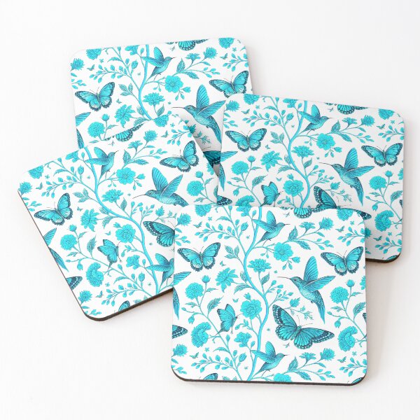 Item preview, Foral pattern with birds Toile de Jouy designed and sold by Creative Line Prints.